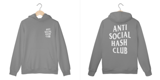Nome do produto Moletom Anti Social Hash Club