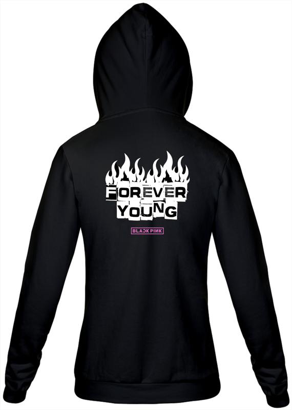 Moletom com zíper Forever Young Blackpink 