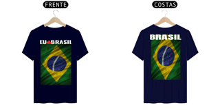 Nome do produto Camiseta EU AMO BRASIL Cores Escuras