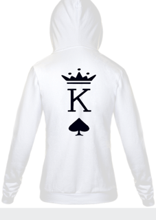 Nome do produto Moletom Carta King Branco 