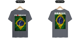 Nome do produto Camiseta EU AMO BRASIL Cores Escuras
