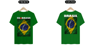 Nome do produto Camiseta EU AMO BRASIL Cores Escuras