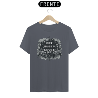 Nome do produto Camiseta - Eat Sleep Level Up