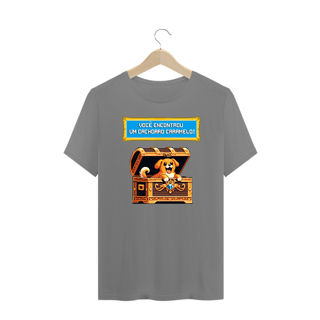 Nome do produto Camiseta Plus Size Unisex - Tesouro Cachorro Amarelo