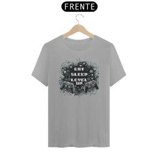 Nome do produto Camiseta - Eat Sleep Level Up