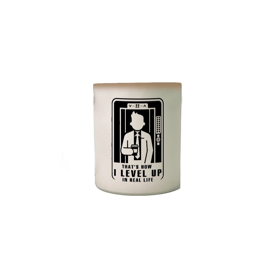 Nome do produto: Caneca Mágica - Level Up In Real Life