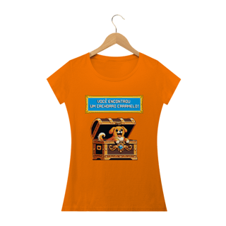 Nome do produto Camiseta  Baby Long - Cachorro Caramelo
