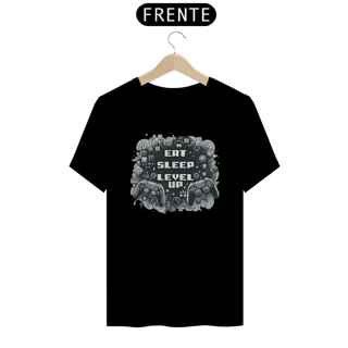 Nome do produto Camiseta - Eat Sleep Level Up