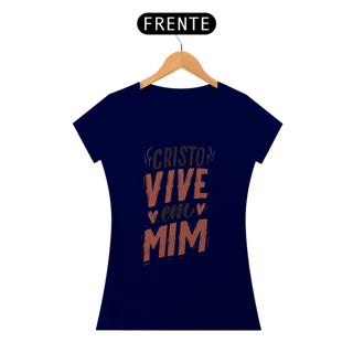 Nome do produto CAMISETA  - CRISTO VIVE EM MIM (BLQUALITY)