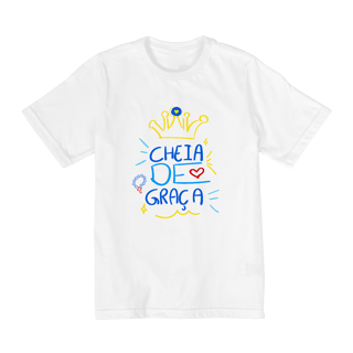 Nome do produto CAMISETA - MARIA CHEIA DE GRAÇA (QUALITY INFANTIL 2-8)