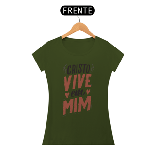 Nome do produto CAMISETA  - CRISTO VIVE EM MIM (BLQUALITY)