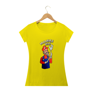 Nome do produto Camiseta Babylook Super Still Bros - Mamma Mia - Osteopatia