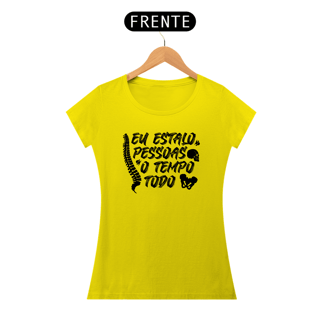 Nome do produto Camiseta Osteopatia - Estalo Pessoas (Estampa Preta)