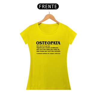Nome do produto Camiseta Feminina - Osteopata Def (Estampa Preta)