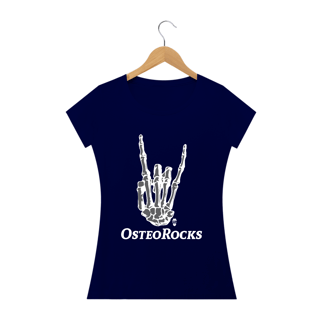 Nome do produto Camiseta Babylook StillSincero OsteoRocks - Osteopatia Rock