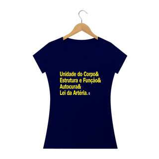 Nome do produto Camiseta Babylook Estrutura Osteopatia - StillSincero