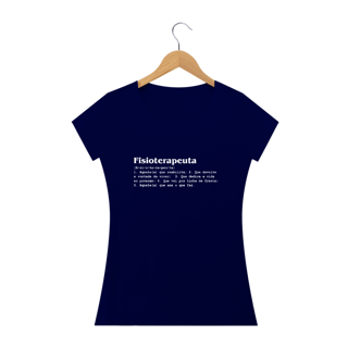 Nome do produto Camiseta Fisioterapia - Significado Fisioterapeuta (Estampa Clara)
