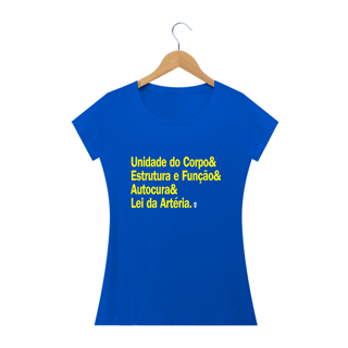 Nome do produto Camiseta Babylook Estrutura Osteopatia - StillSincero