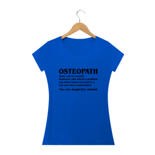 Nome do produto Camiseta Babylook Significado Osteopath (Inglês)