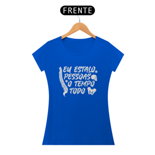 Nome do produto Camiseta Feminina Osteopatia - Estalo Pessoas