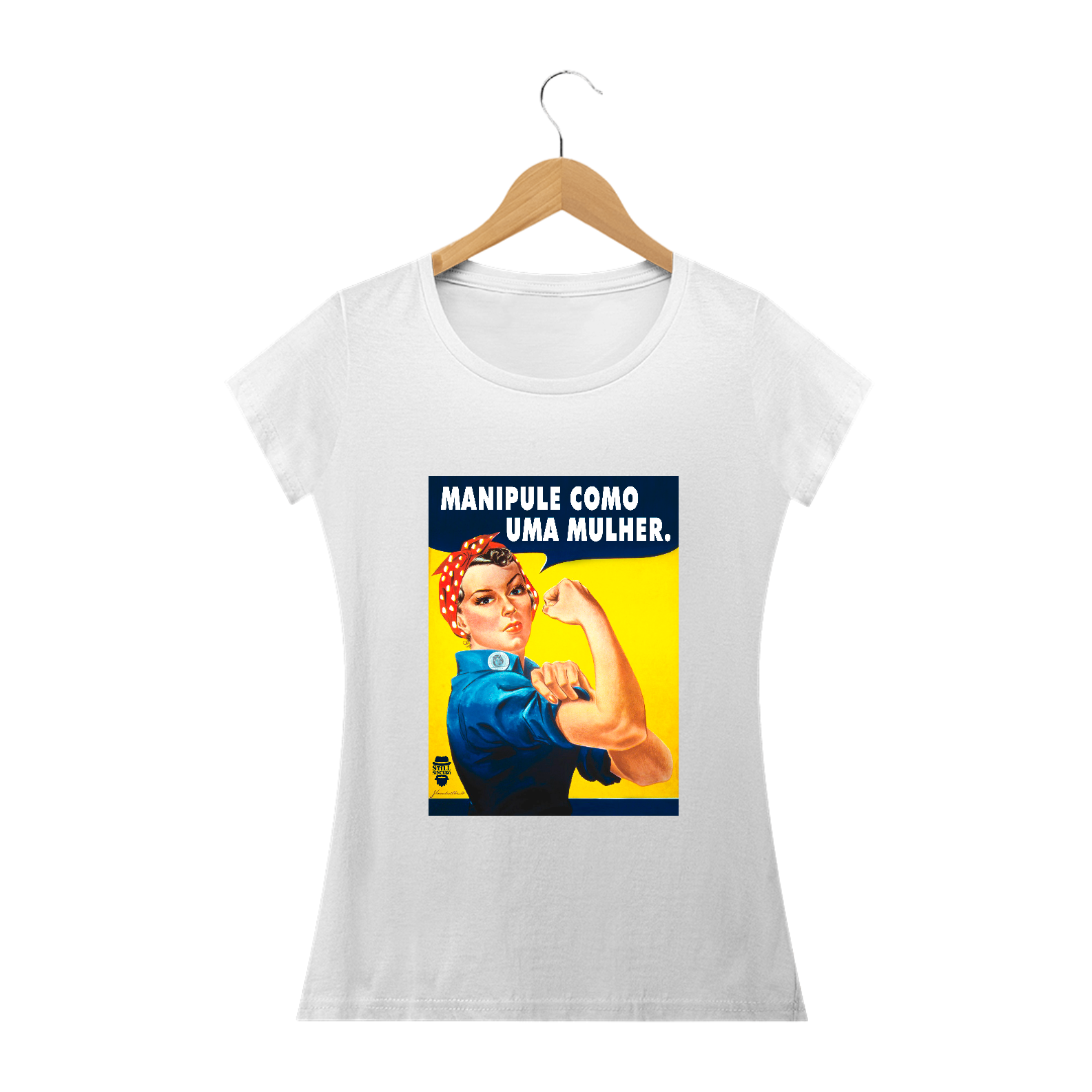 Camiseta Babylook Osteopata - Manipule Como Uma Mulher - StillSincero