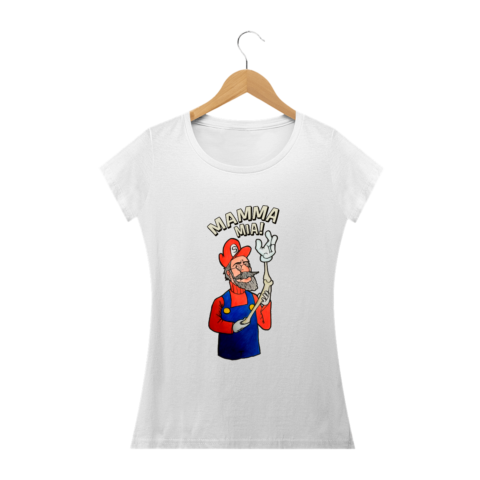 Camiseta Babylook Super Still Bros - Mamma Mia - Osteopatia