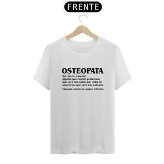 Nome do produto Camiseta Osteopata Def (Estampa Preta)