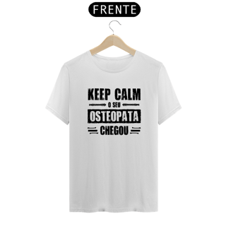 Nome do produto Camiseta Osteopata - Keep Calm (Estampa Preta)