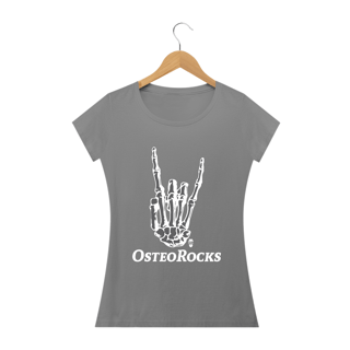 Nome do produto Camiseta Babylook StillSincero OsteoRocks - Osteopatia Rock