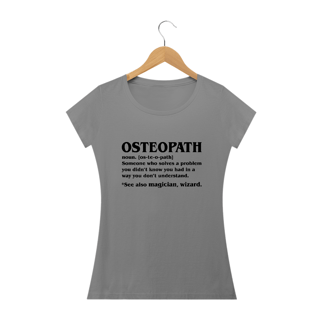 Nome do produto Camiseta Babylook Significado Osteopath (Inglês)