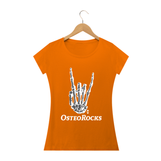 Nome do produto Camiseta Babylook StillSincero OsteoRocks - Osteopatia Rock