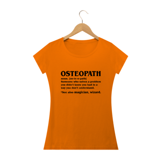 Nome do produto Camiseta Babylook Significado Osteopath (Inglês)
