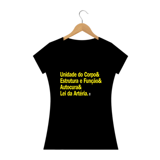 Nome do produto Camiseta Babylook Estrutura Osteopatia - StillSincero