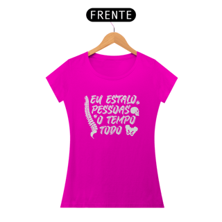 Nome do produto Camiseta Feminina Osteopatia - Estalo Pessoas