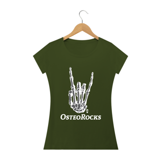 Nome do produto Camiseta Babylook StillSincero OsteoRocks - Osteopatia Rock