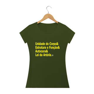 Nome do produto Camiseta Babylook Estrutura Osteopatia - StillSincero