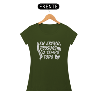 Nome do produto Camiseta Feminina Osteopatia - Estalo Pessoas