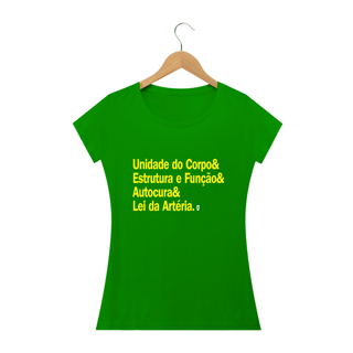Nome do produto Camiseta Babylook Estrutura Osteopatia - StillSincero