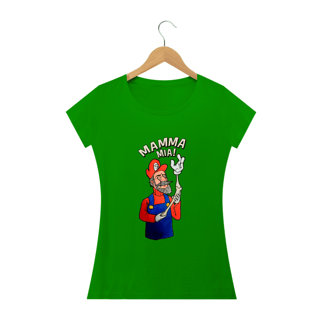 Nome do produto Camiseta Babylook Super Still Bros - Mamma Mia - Osteopatia