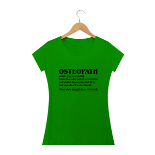 Nome do produto Camiseta Babylook Significado Osteopath (Inglês)