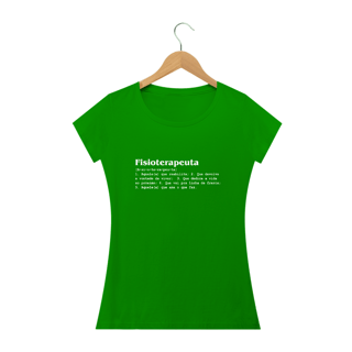 Nome do produto Camiseta Fisioterapia - Significado Fisioterapeuta (Estampa Clara)