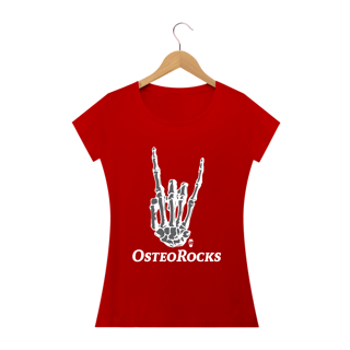 Nome do produto Camiseta Babylook StillSincero OsteoRocks - Osteopatia Rock