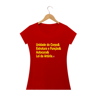 Nome do produto Camiseta Babylook Estrutura Osteopatia - StillSincero