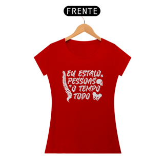 Nome do produto Camiseta Feminina Osteopatia - Estalo Pessoas