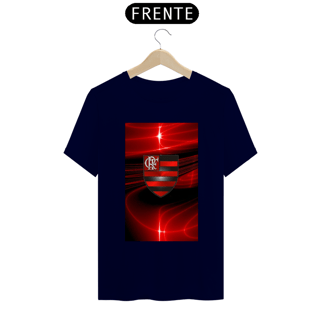 Nome do produto Camisa com raios de luz e escudo do flamengo.