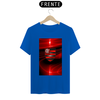 Nome do produto Camisa com raios de luz e escudo do flamengo.