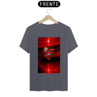 Nome do produto Camisa com raios de luz e escudo do flamengo.