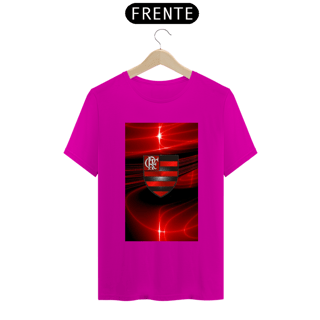 Nome do produto Camisa com raios de luz e escudo do flamengo.