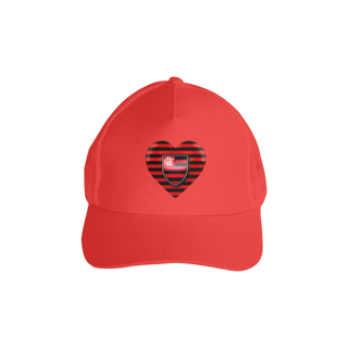 Nome do produto Boné personalizado, com um escudo em forma de Coração.