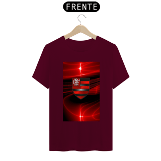 Nome do produto Camisa com raios de luz e escudo do flamengo.